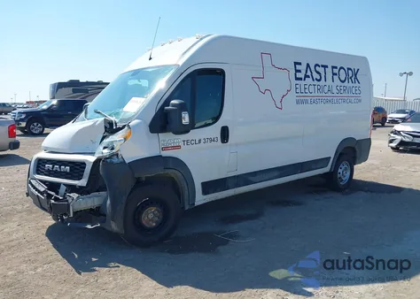 2021 Ram Promaster 2500 High Roof 159 Wb from USA, damaged, VIN 3C6LRVDG4ME555433